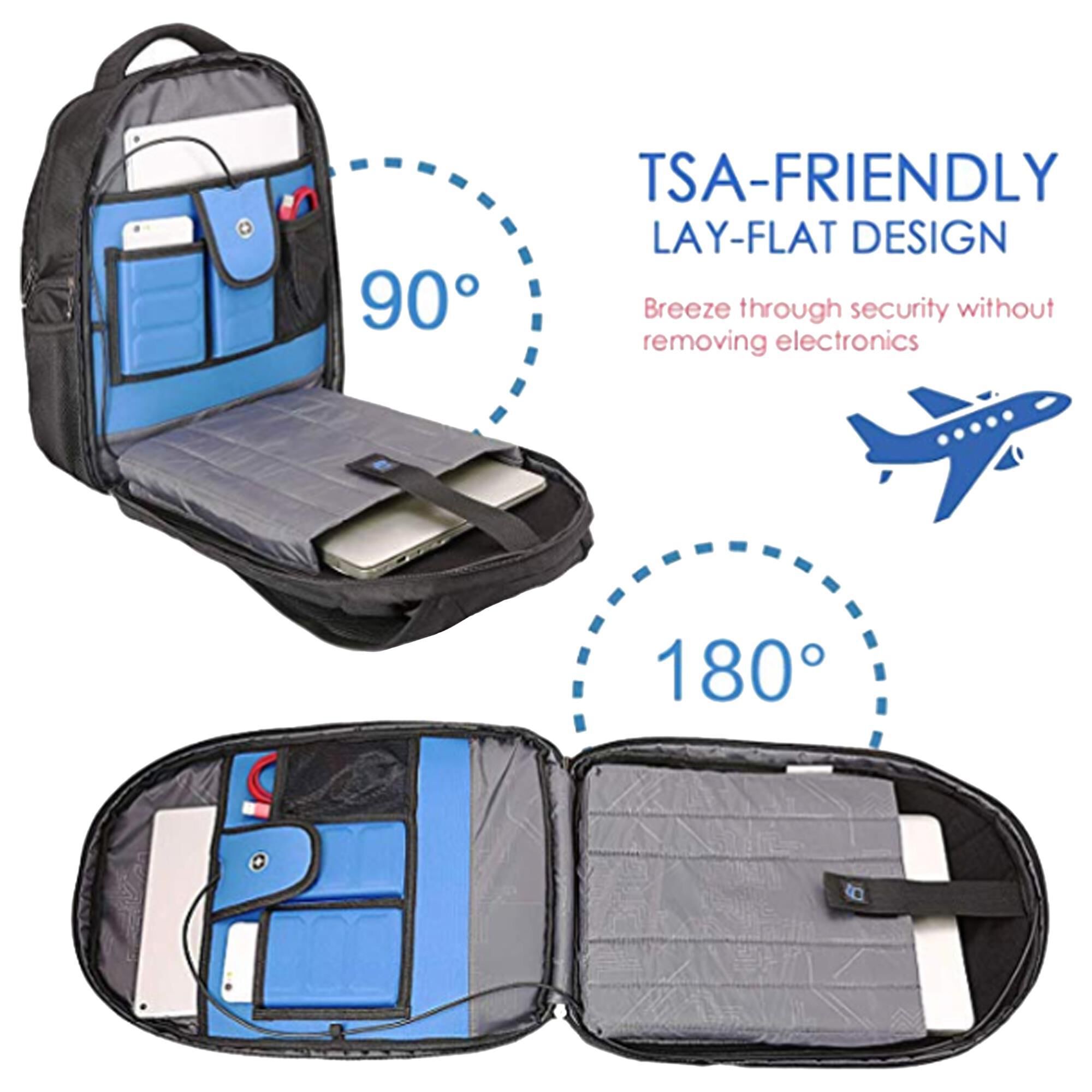 Swissdigital Terabyte Business Travel Backpack in Black NFM