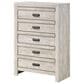 Crown Mark Valor 5-Piece Full Bedroom Set in Light Gray, , large