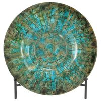 Maple and Jade 18in Charger Plate with Stand in Green