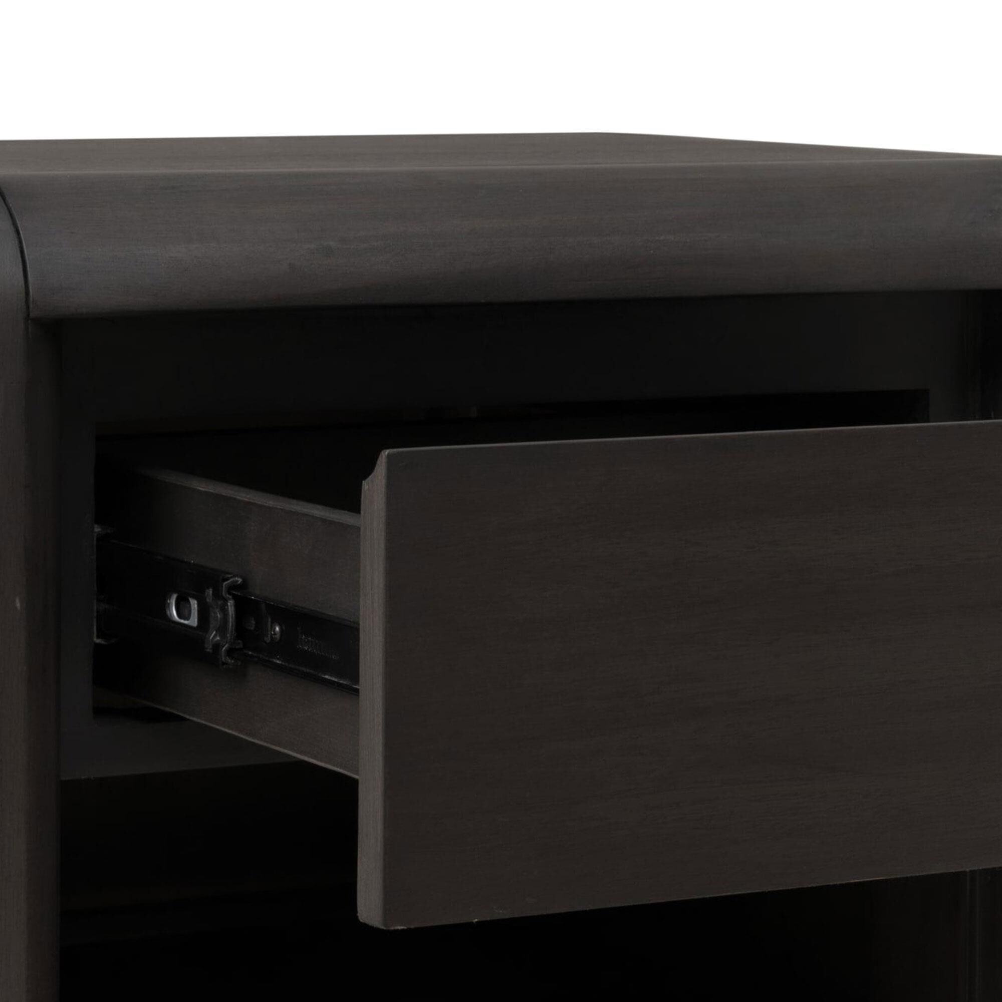 Urban Home Xolani 1-Drawer Nightstand in Jaguar