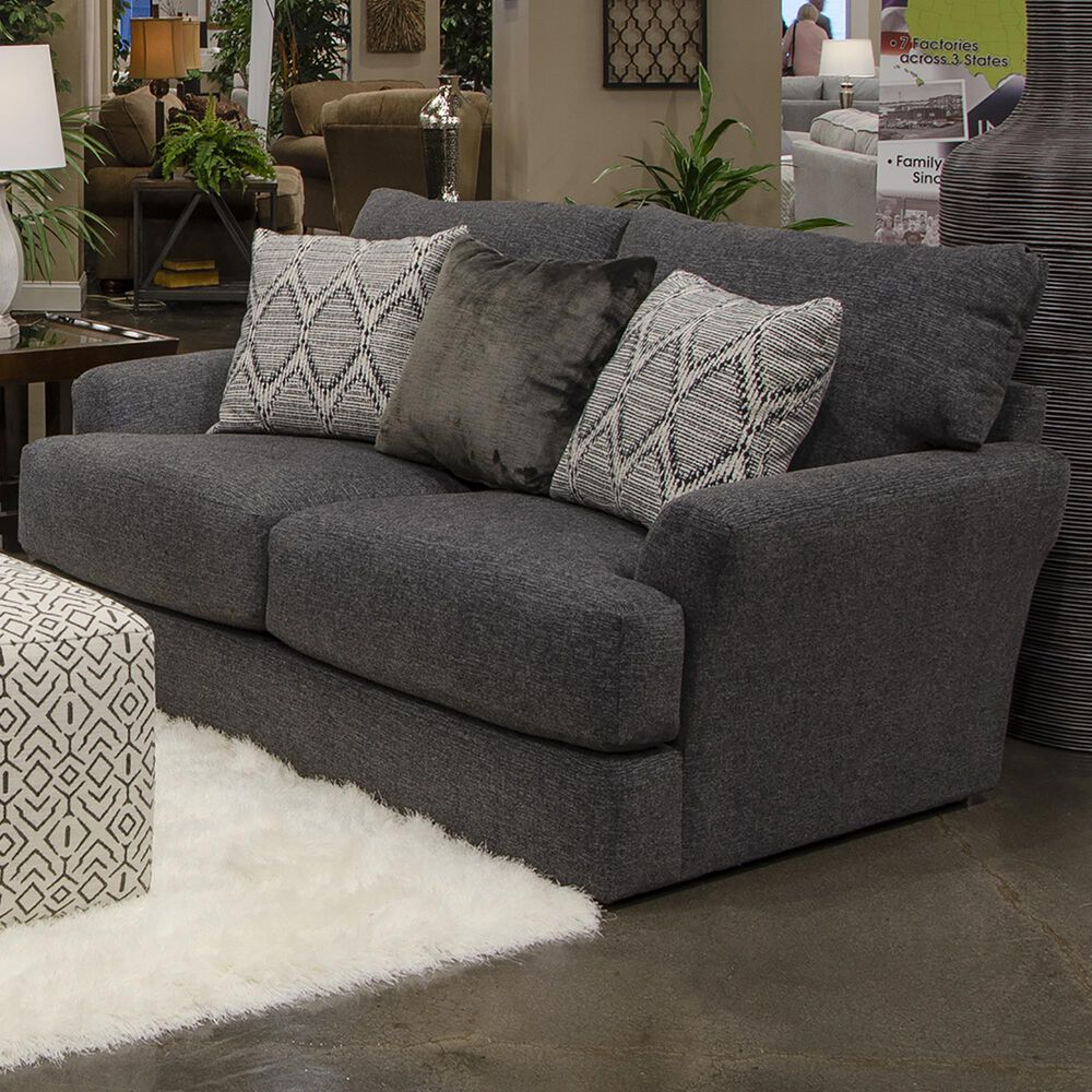 Catnapper Howell Stationary Loveseat in Night, , large