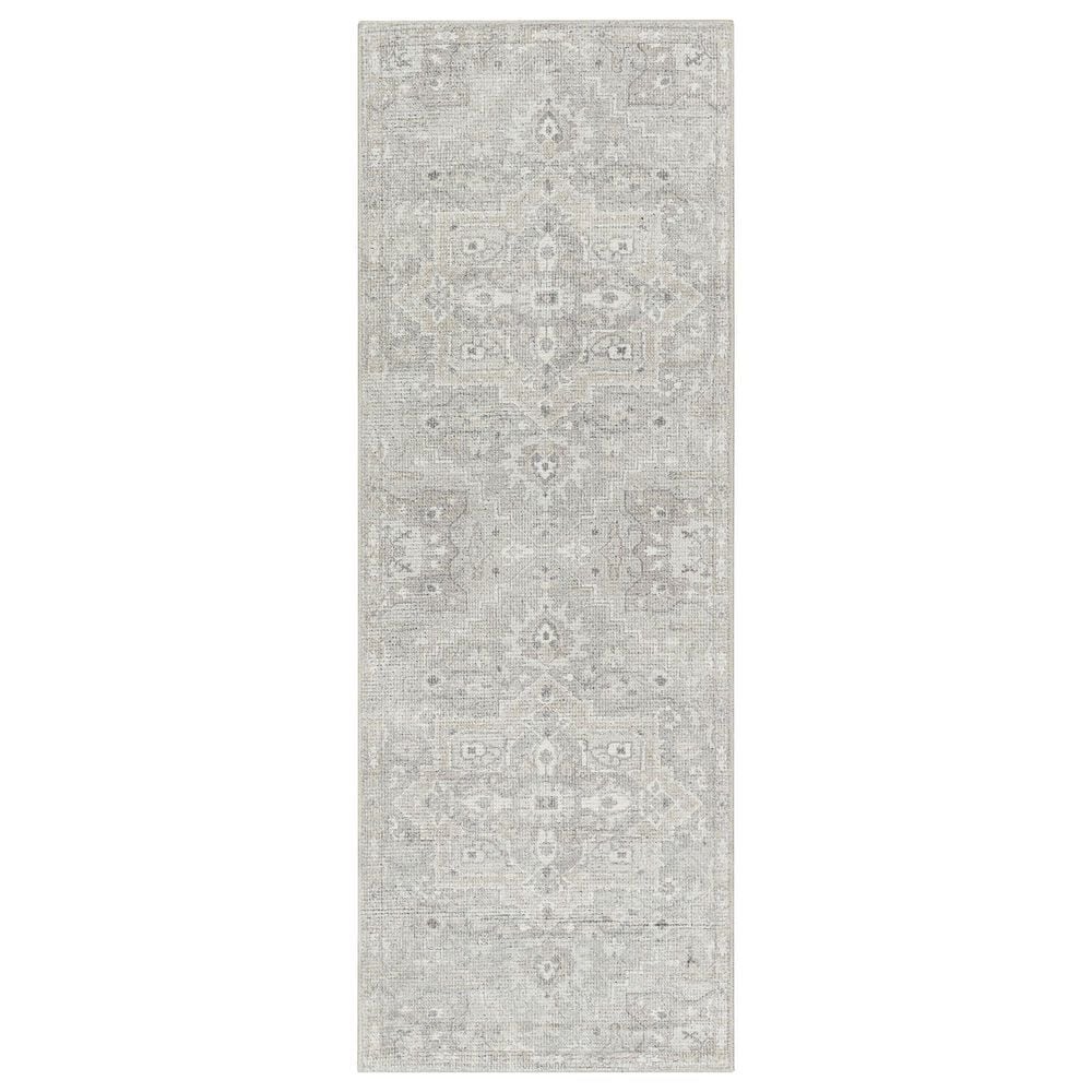 Surya Elle 2"7" x 7"3" Sage, Off-White, Dusty Sage, Slate, Charcoal and Tan Runner, , large