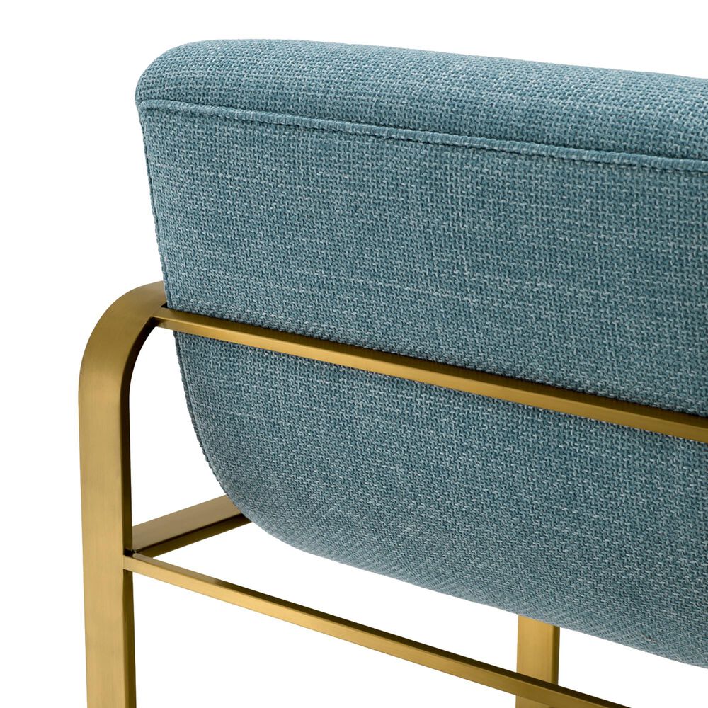 Eichholtz Olsen Counter Stool in Brushed Brass, , large