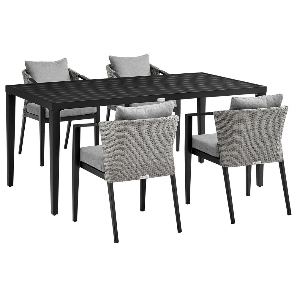 Blue River Aileen 5-Piece Patio Dining Set in Black and Grey, , large