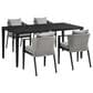 Blue River Aileen 5-Piece Patio Dining Set in Black and Grey, , large