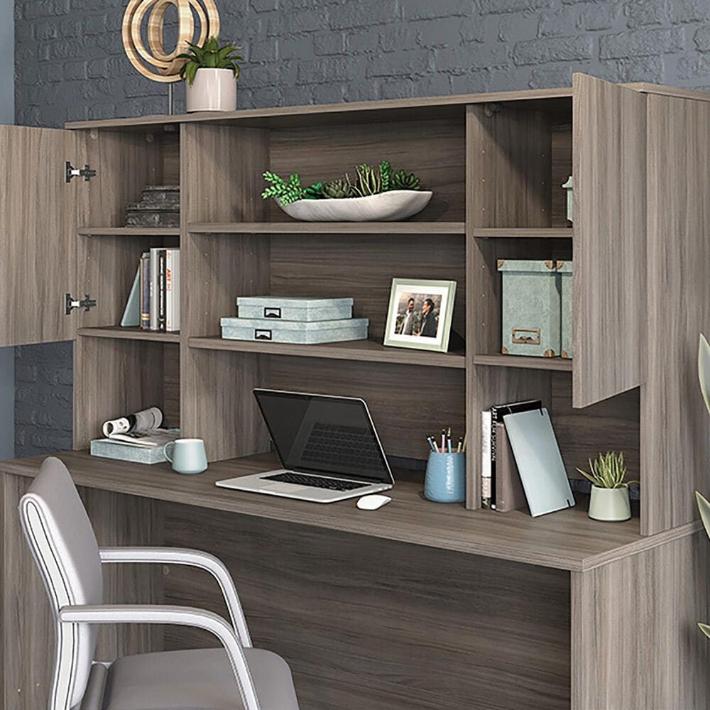 Sauder Affirm Desktop Hutch in Hudson Elm, , large