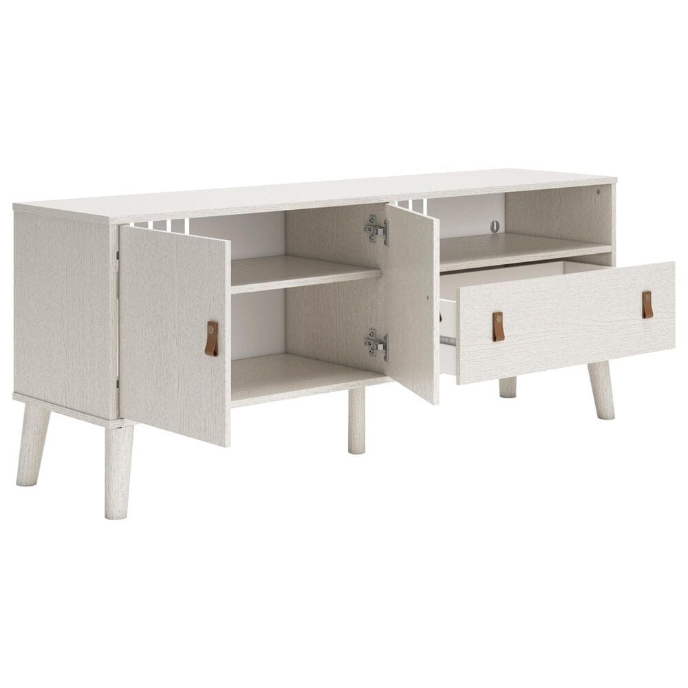 Ashley Aprilyn 59&quot; TV Stand in White, , large