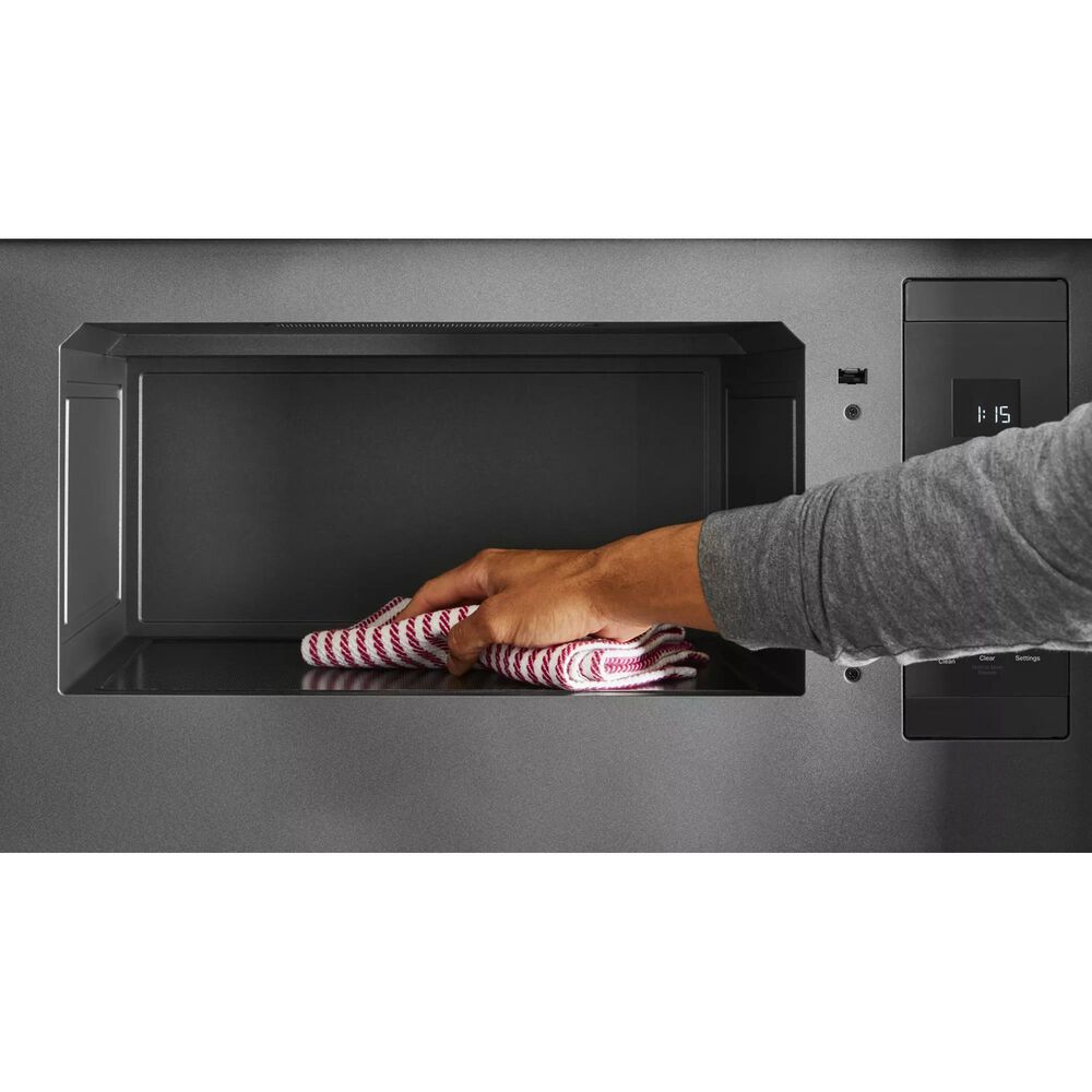 KitchenAid 1.1 Cu. Ft. Over-The-Range Microwave with Flush Built-In Design in Black Stainless Steel, , large