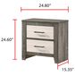 Crown Mark Rhett 4-Piece King Platform Bedroom Set in Gray and White, , large
