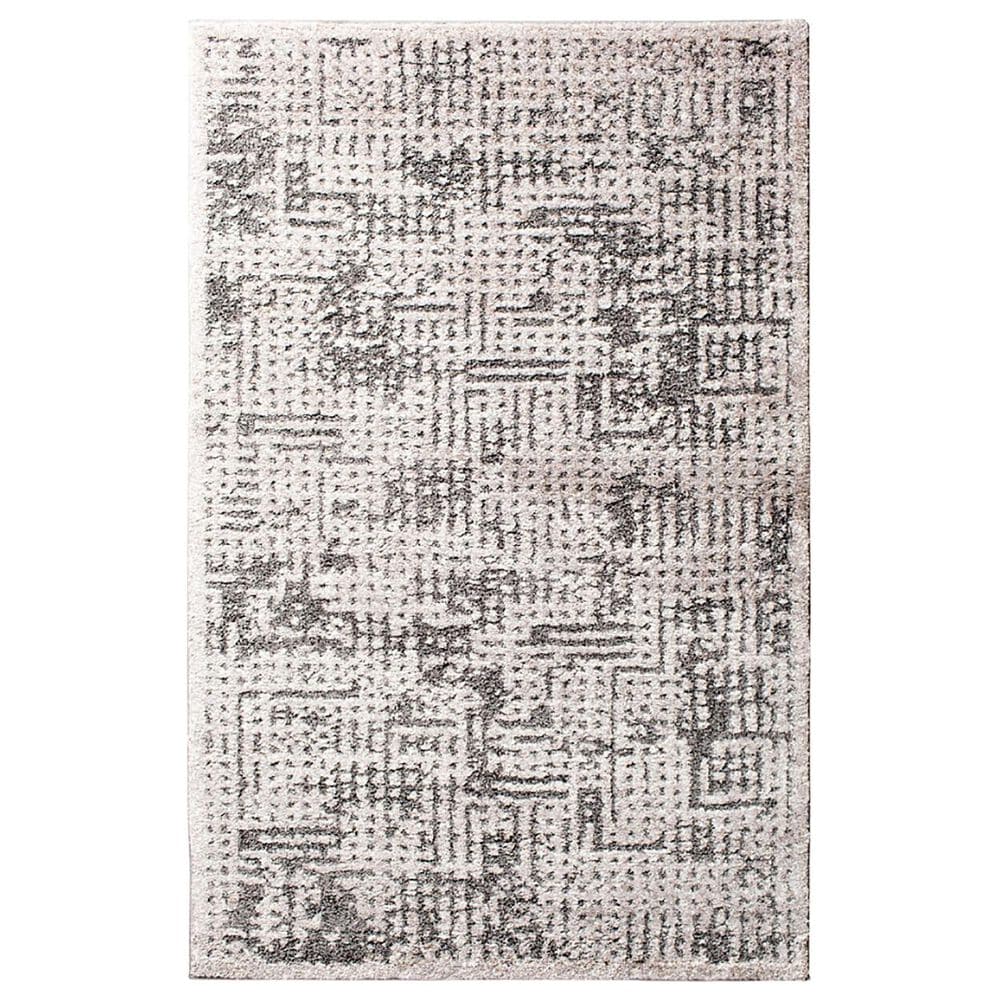 Central Oriental Structures Torrent Mondamin 7"10" x 9"10" Metal and Buff Area Rug, , large