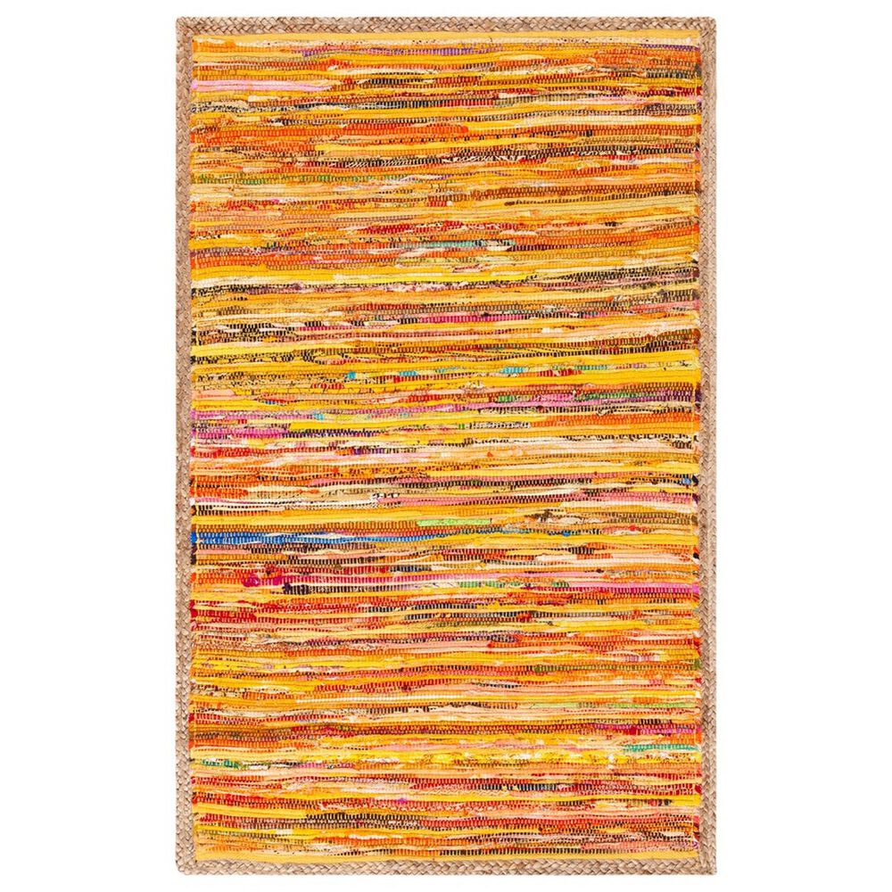 Safavieh Montauk  3" x 5" Gold and Natural Area Rug, , large