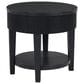 Ashley Marstream Round End Table in Dark Charcoal Black, , large