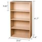 HOMLUX 4-Tier Open Shelf Bookcase in Steam Beech, , large