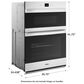 Whirlpool 27" Self-Cleaning Convection Air Fry Convection Smart Microwave Wall Oven Combo in White, , large