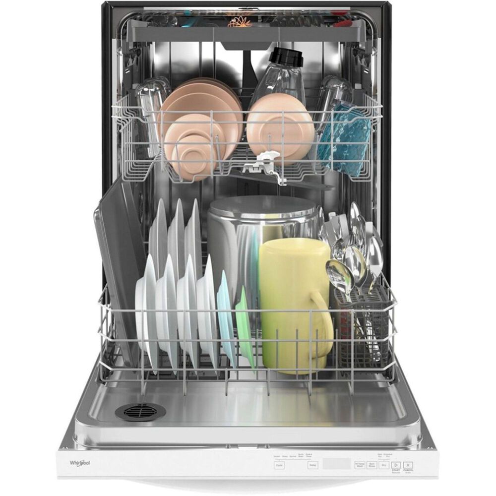 Whirlpool 24&quot; Built-In Bar Handle Dishwasher with 47 Decibel in White, , large