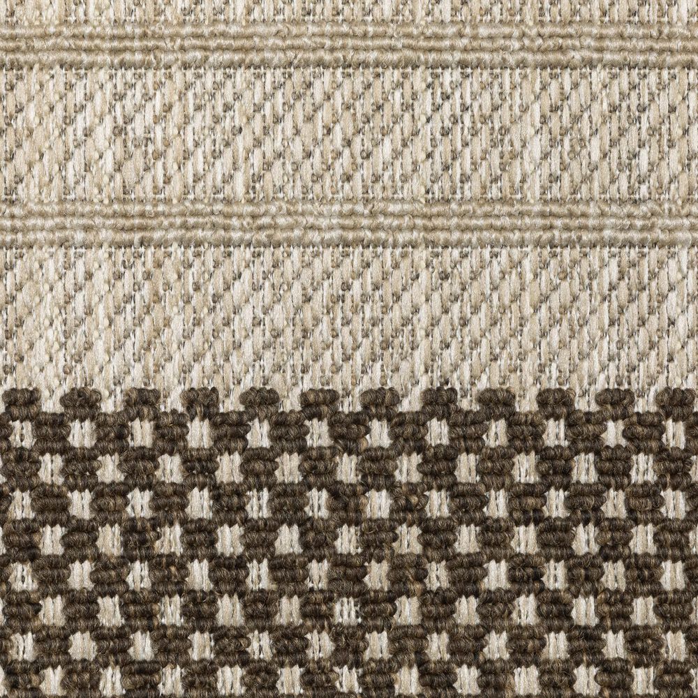 ROW by Oriental Weavers Zarina Striped Beige and Brown 9'10" x 12'10" Indoor/Outdoor Area Rug, , large
