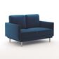 37B Loveseat in Navy Blue Velvet, , large