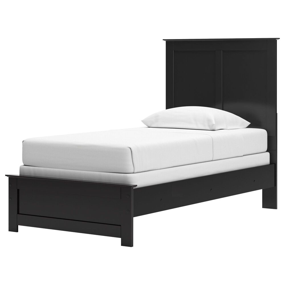 Ashley Maribel Twin Panel Bed in Black, , large