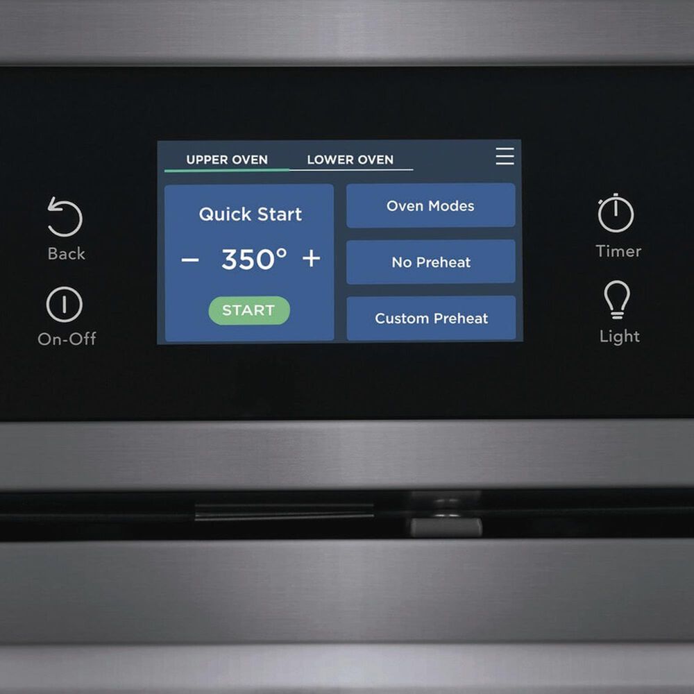 Frigidaire Gallery 30'' Double Electric Wall Oven with Total Convection in Black Stainless Steel