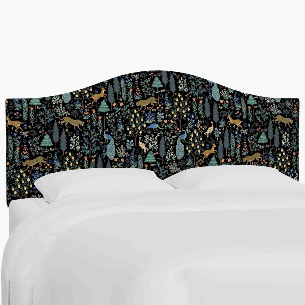 Skyline Furniture Mayfair King Headboard in Menagerie Black, , large