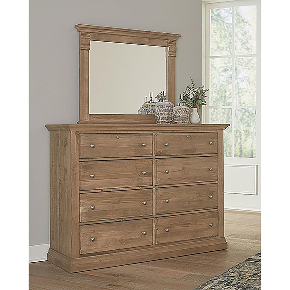Viceray Collections Carlisle 8-Drawer Dresser in Warm Natural, , large