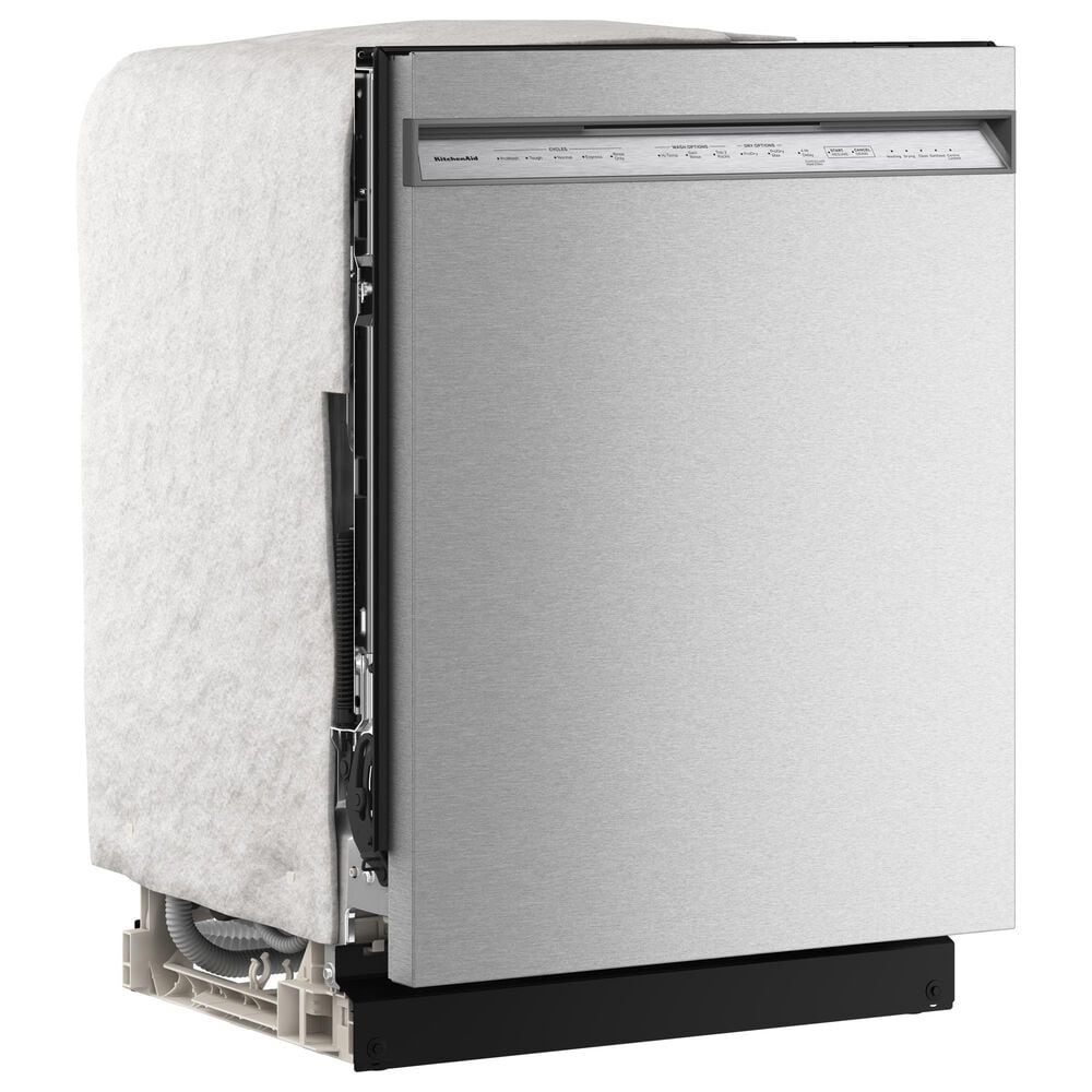 KitchenAid 24&quot; Third Level Jet Rack Dishwasher with 40+ Total Wash Jets and Pocket Handle in PrintShield Stainless, , large