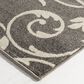 Central Oriental Terrace Tropic Macala 9"10" x 12"10" Stone and Snow Area Rug, , large