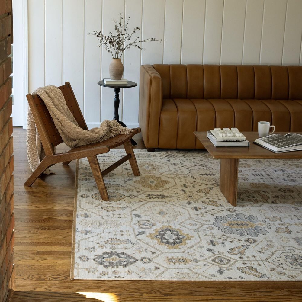 Oriental Weavers Acacia ACA11 Beige and Tan 3'3" x 5' Area Rug, , large