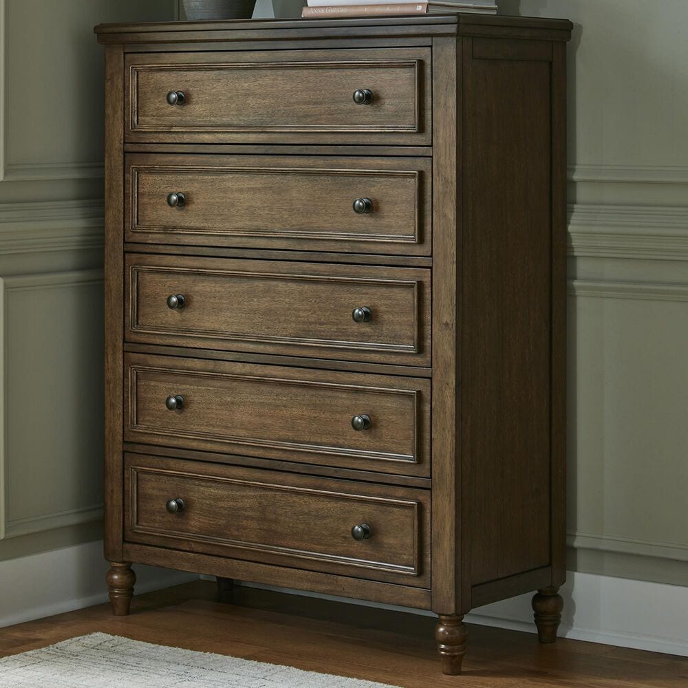 Ashley Sturlayne 5-Drawer Chest in Brown, , large