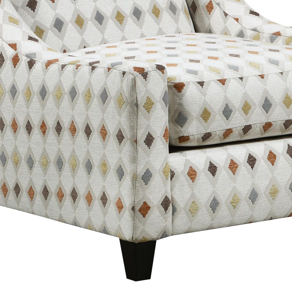 Xenia Wowza Sand Accent Chair in Mara Patina, , large