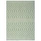 Nourison Positano Southwestern Blue and Green 5" x 7" Indoor/Outdoor Area Rug, , large