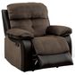 Furniture of America Engel 3-Piece Manual Reclining Living Room Set in Brown and Black, , large