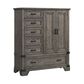 Hawthorne Furniture Forge 6-Drawer Gentleman"s Chest in Wire Brushed Steel Gray, , large