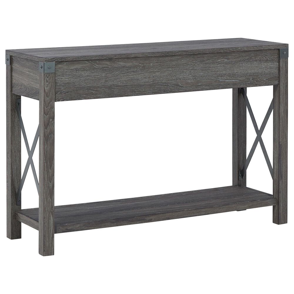 Ashley Freedan Console Sofa Table in Grayish Brown, , large