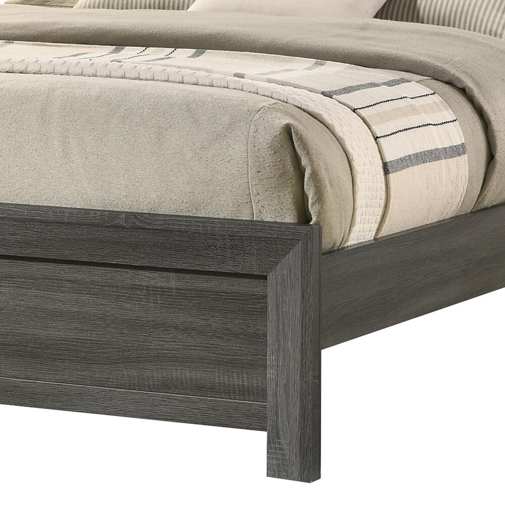 Crown Mark Valor Queen Panel Bed in Grey, , large