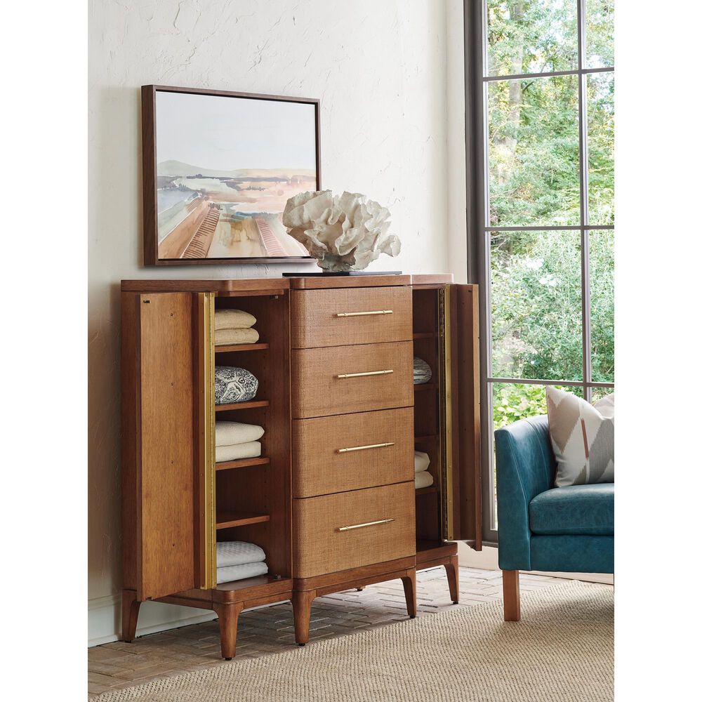 Lexington Furniture Palm Desert Remington Gentleman&#39;s 4 Drawer Chest in Sierra Tan, , large