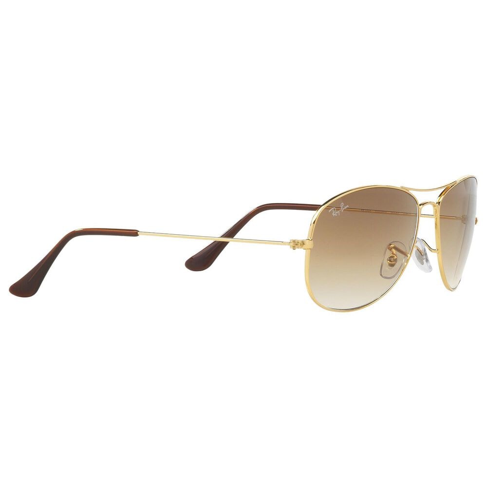 Rayban Glasses Cockpit Sunglasses with Light Brown Gradient Lenses in Polished Arista Gold, , large