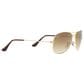 Rayban Glasses Cockpit Sunglasses with Light Brown Gradient Lenses in Polished Arista Gold, , large