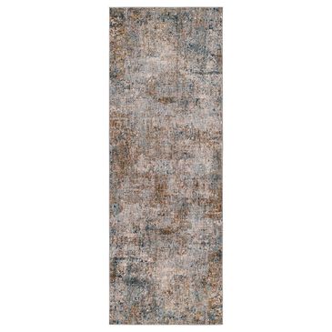 Surya Mirabel MBE-2303 2"7" x 10" Navy, Denim, Cream, Brown, Saffron, Taupe and Gray Runner, , large