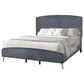 New Heritage Design Kailani King Upholstered Bed in Gray, , large