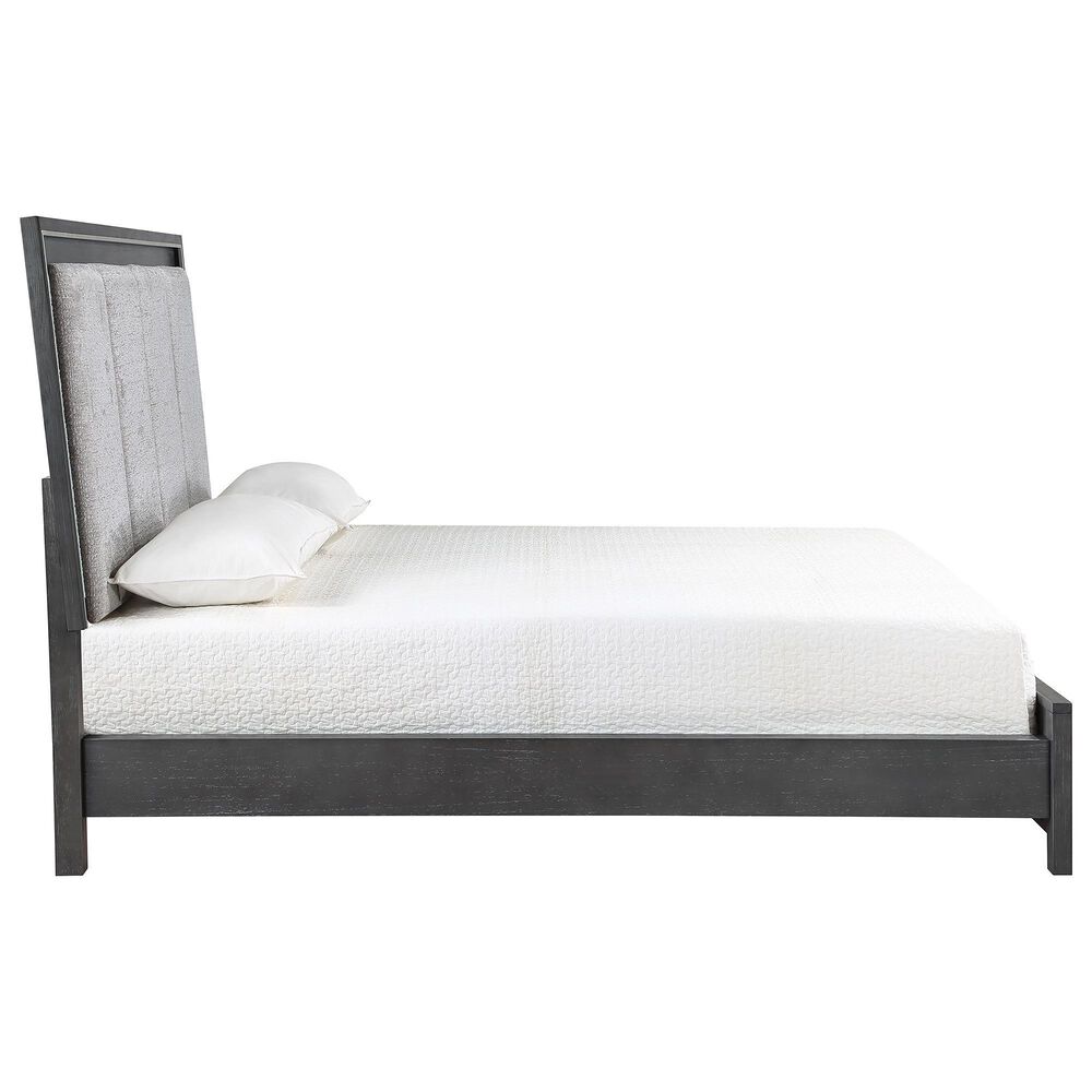 New Heritage Design Odessa 3-Piece King Bedroom Set in Charcoal and Silver, , large