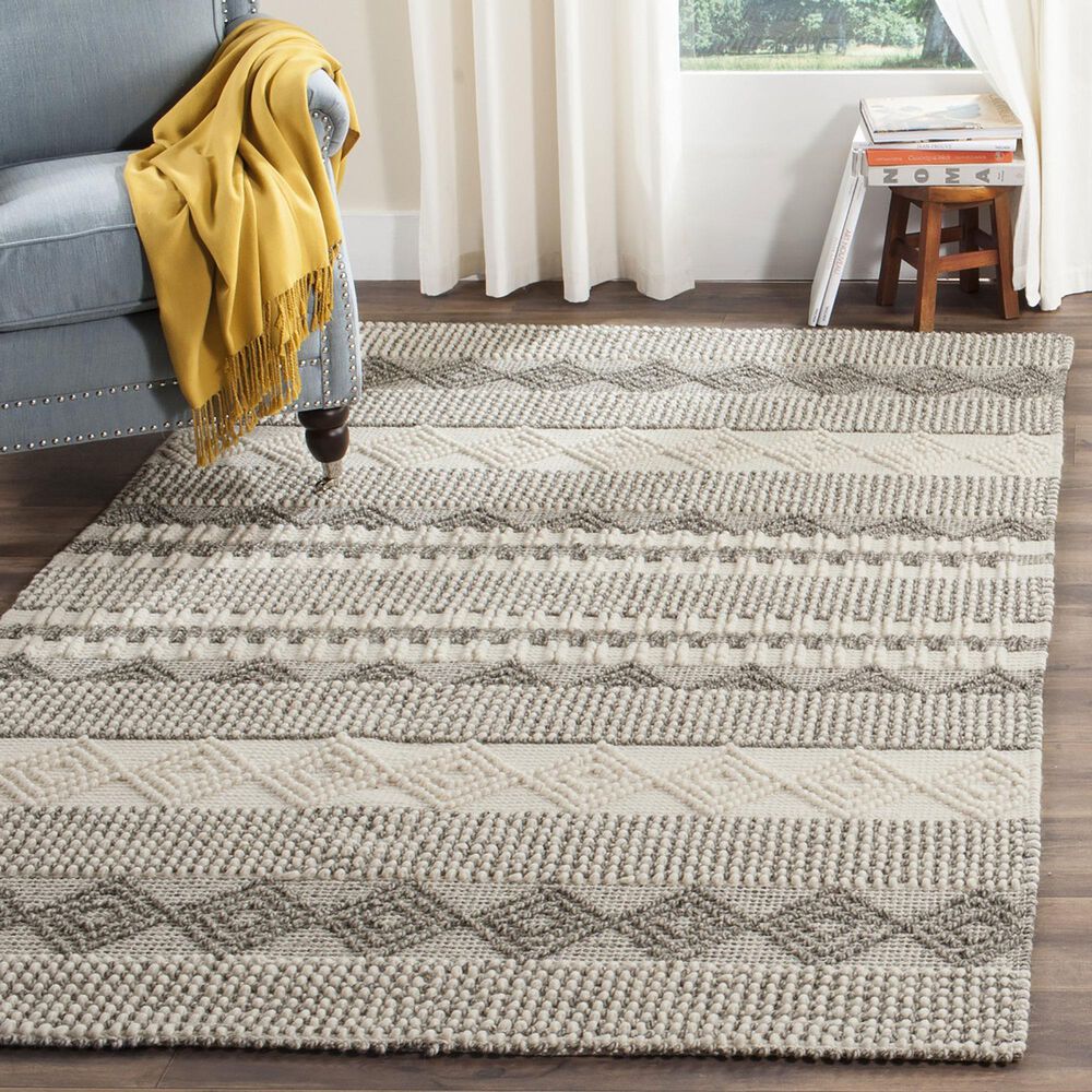 Safavieh Natura Transitional 5&#39; x 8&#39; Grey and Ivory Area Rug, , large