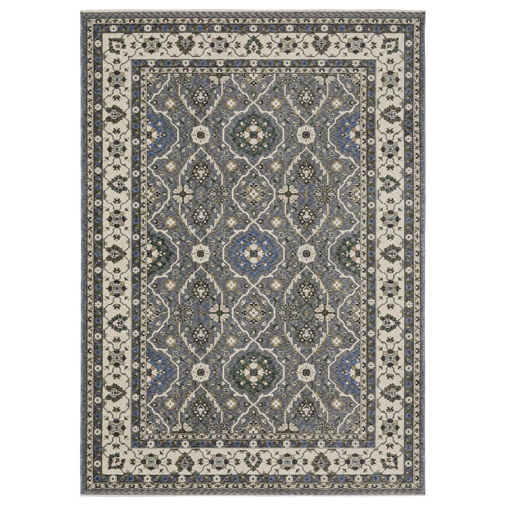 Oriental Weavers Hastings HA07H 5"3" x 7"6" Blue Area Rug, , large