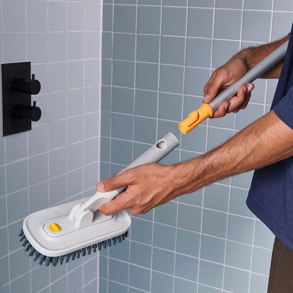 Joseph Joseph CleanTech Telescopic Extension Pole in Silver, , large