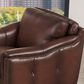 Hydeline Belfast 4-Piece Stationary Living Room Set in Caramel Brown, , large