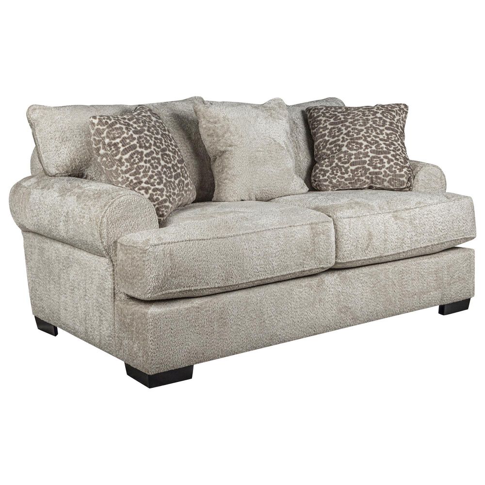 Michael Nicholas Designs Mustang Stationary Loveseat in Puppy Storm, , large