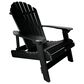 Highwood USA Hamilton Adirondack Chair & Ottoman in Black, , large