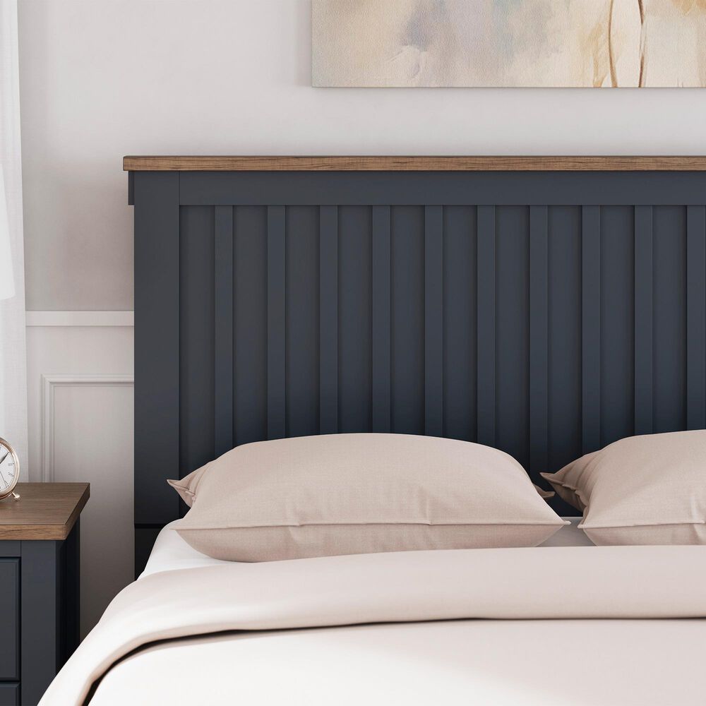 Ashley Landocken Queen Panel Bed in Brown and Blue, , large