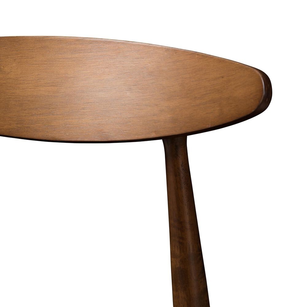 Baxton Studio Flora Bar Stool in Walnut (Set of 2), , large