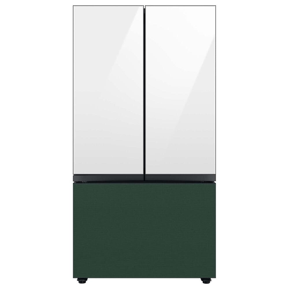 Samsung Bespoke Bespoke 3-Door French Door Refrigerator Top Panel in White Glass, , large